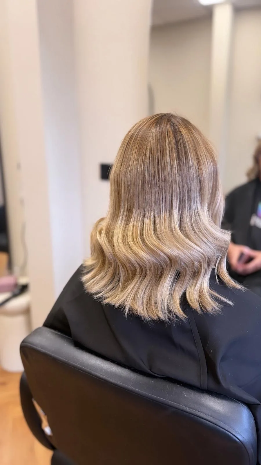 Soft shoulder-length waves — supplied work by Annie