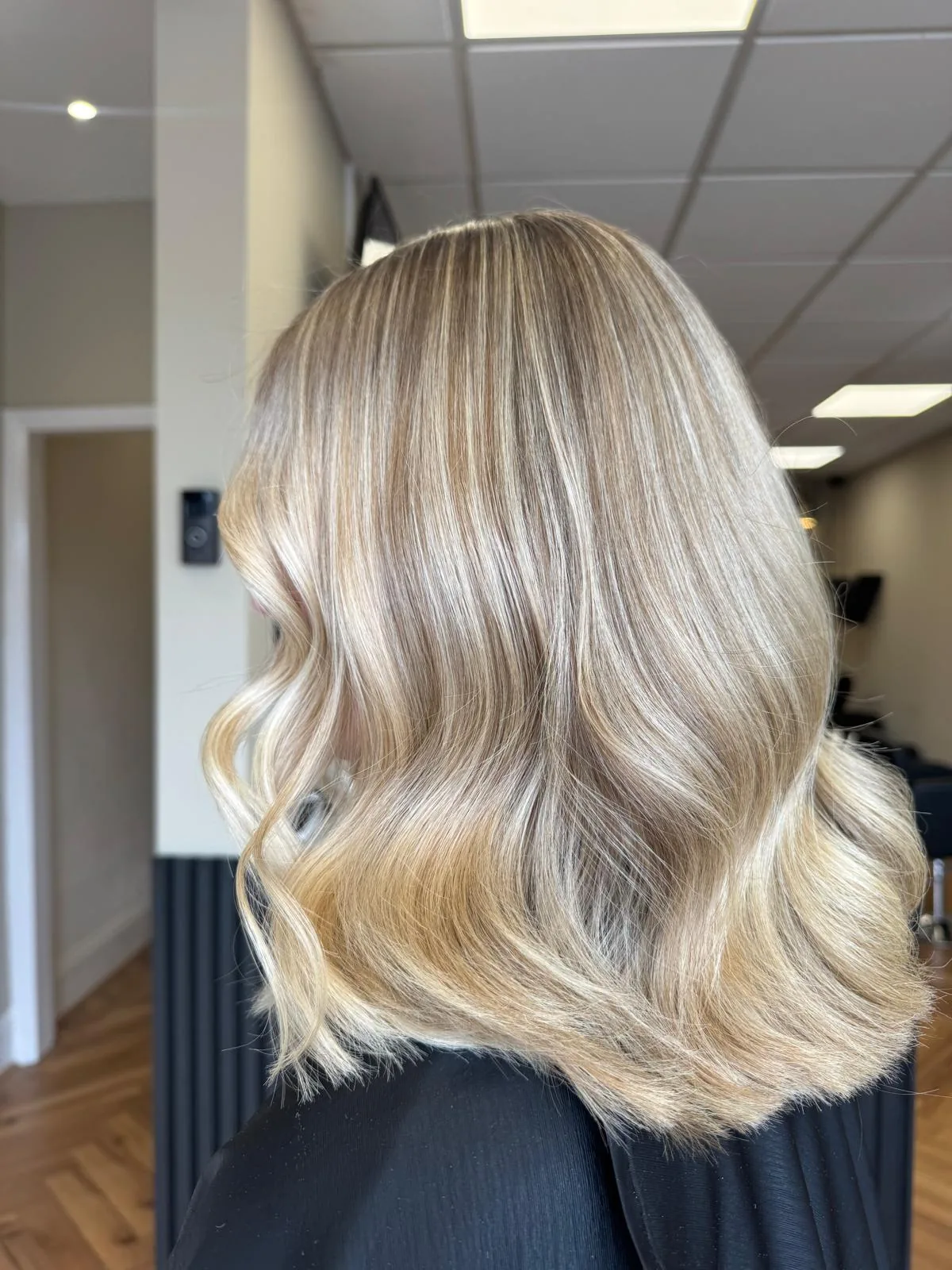 Soft blonde waves — supplied work by Melissa
